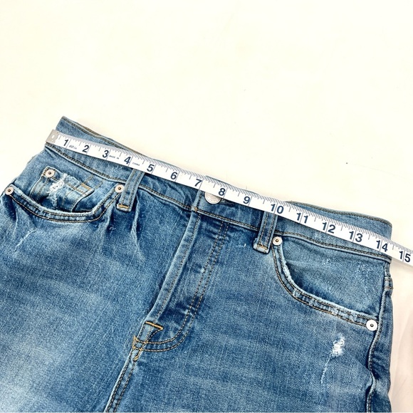 7 FOR ALL MANKIND Woman's Josefina Hidden Button Fly Denim Jeans Size 28 - Picture 11 of 14